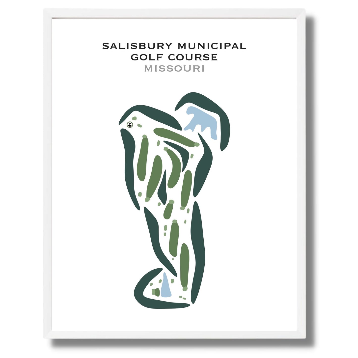 Salisbury Municipal Golf Course, Missouri - Printed Golf Courses