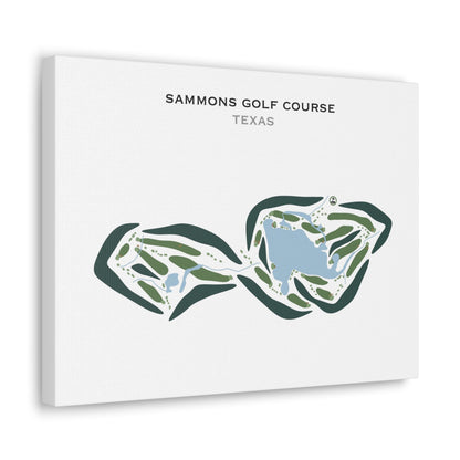 Sammons Golf Course, Texas - Printed Golf Courses