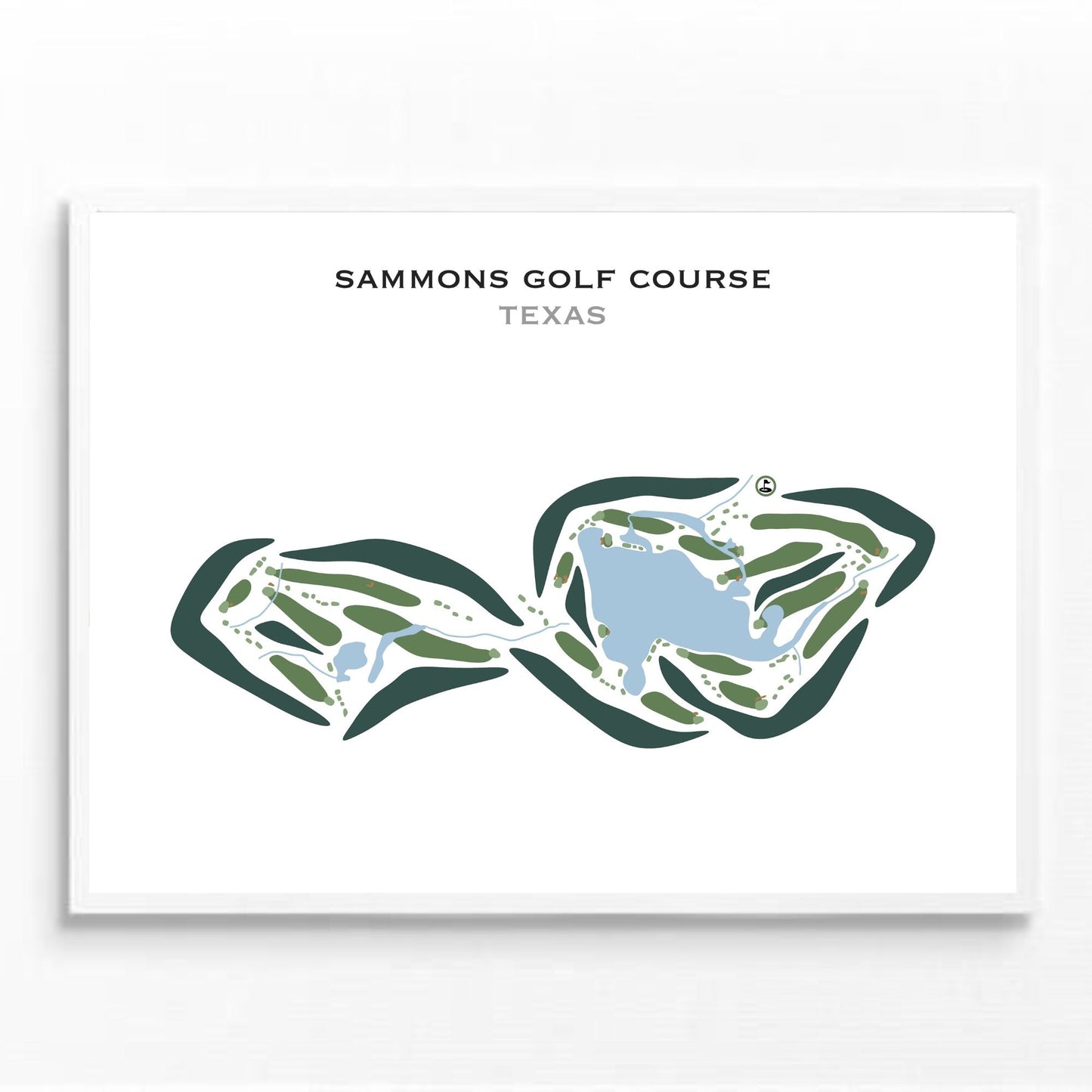 Sammons Golf Course, Texas - Printed Golf Courses
