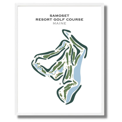Samoset Resort Golf Course, Maine - Printed Golf Course