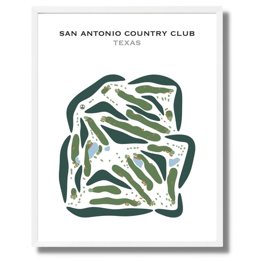 San Antonio Country Club, Texas - Printed Golf Courses