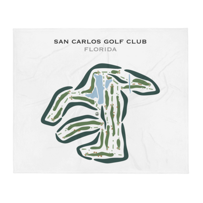 San Carlos Golf Club, Florida - Printed Golf Courses