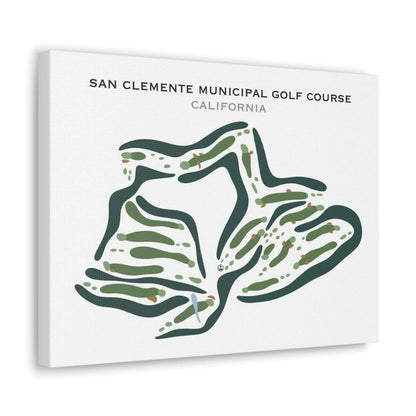 San Clemente Municipal Golf Course, California - Printed Golf Courses