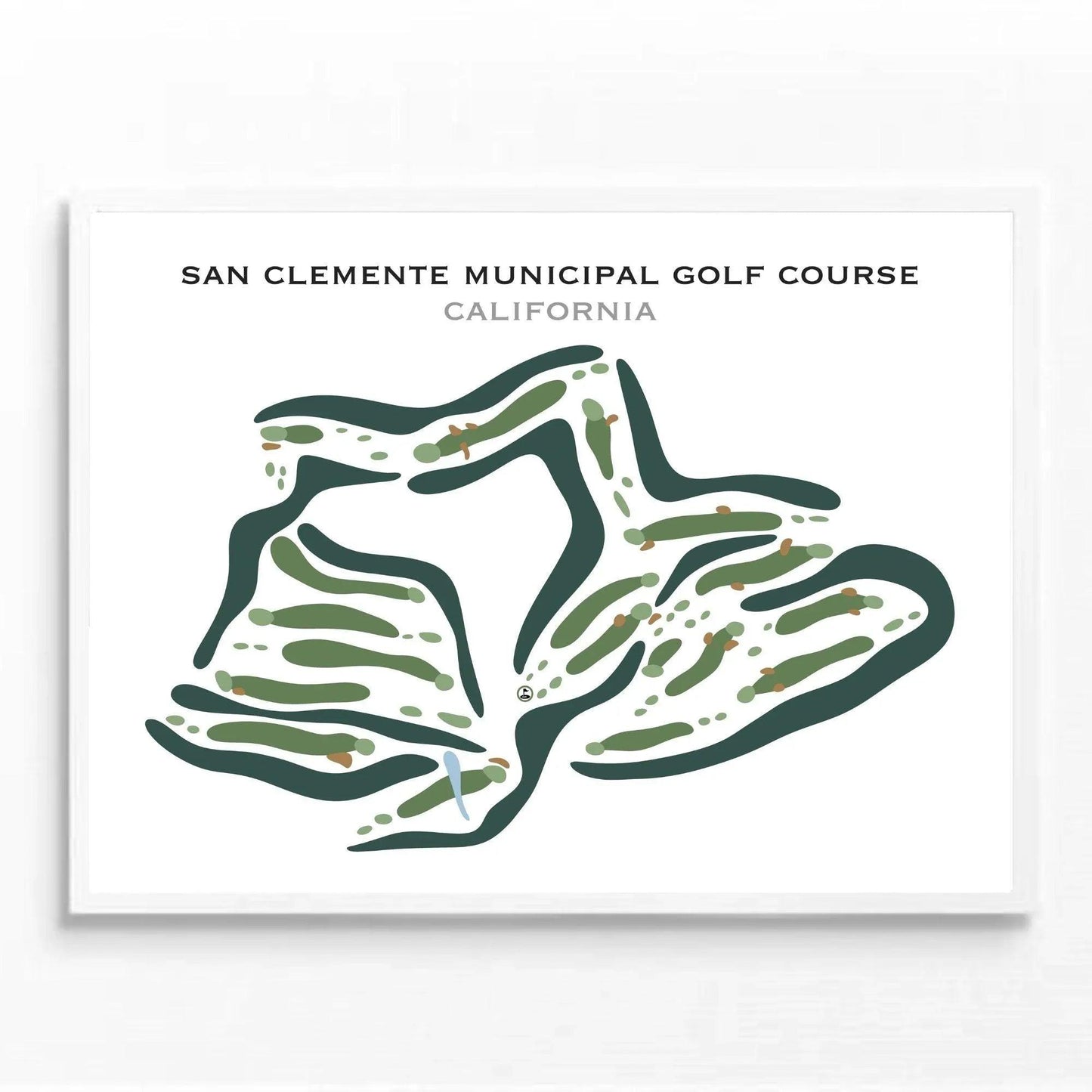 San Clemente Municipal Golf Course, California - Printed Golf Courses