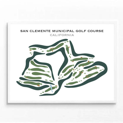 San Clemente Municipal Golf Course, California - Printed Golf Courses