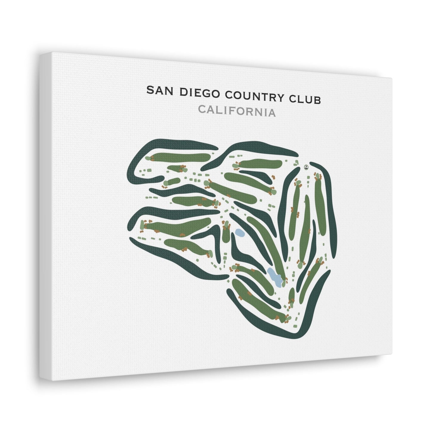 San Diego Country Club, California - Printed Golf Courses