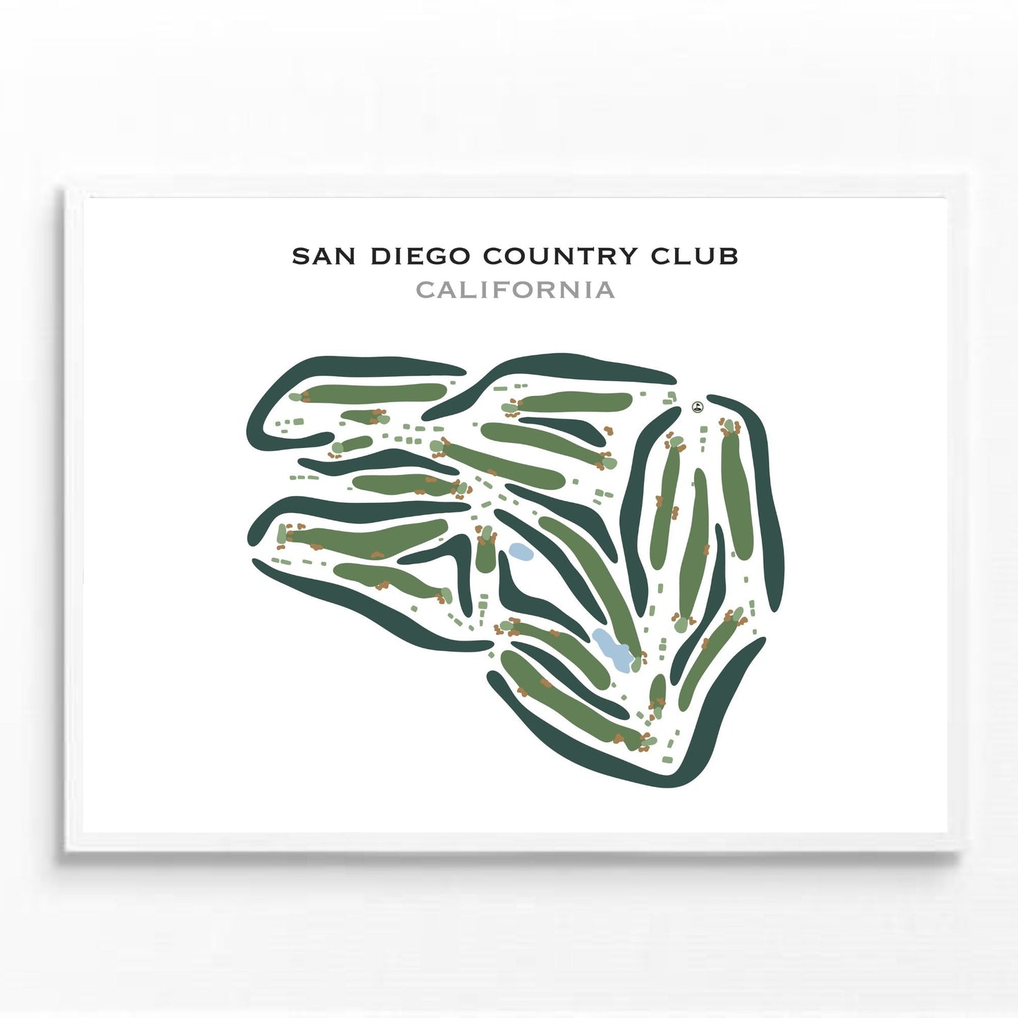 San Diego Country Club, California - Printed Golf Courses