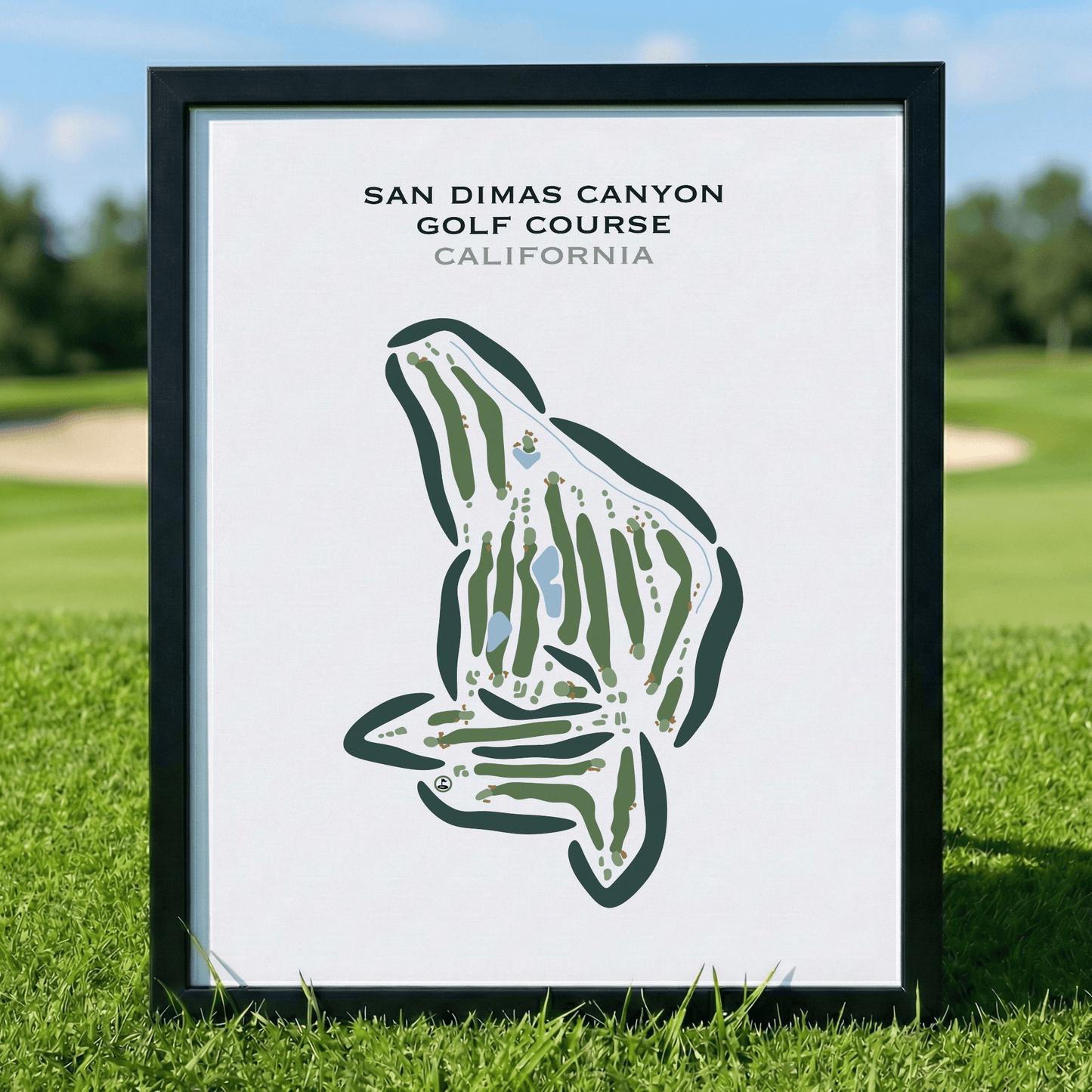 San Dimas Canyon Golf Course, California - Printed Golf Courses