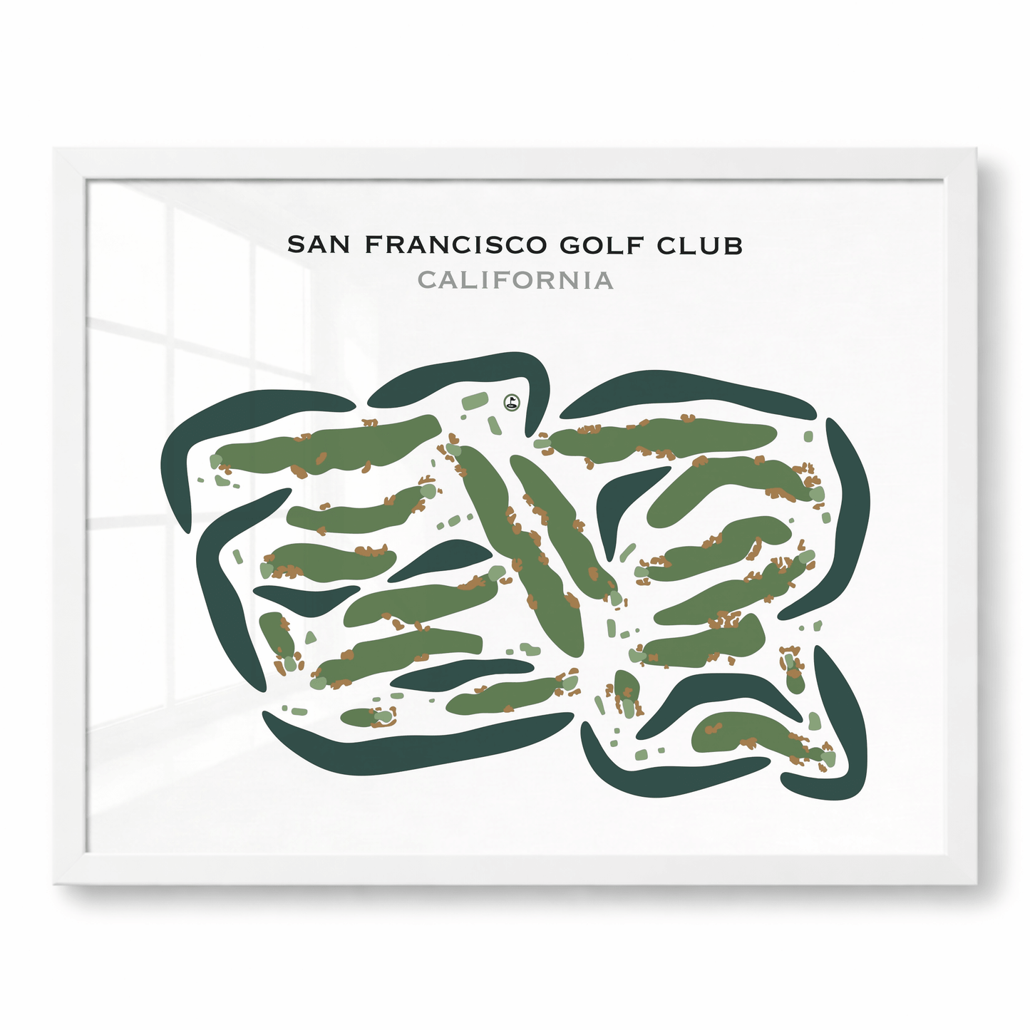 San Francisco Golf Club, California - Printed Golf Courses