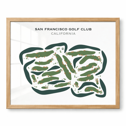San Francisco Golf Club, California - Printed Golf Courses