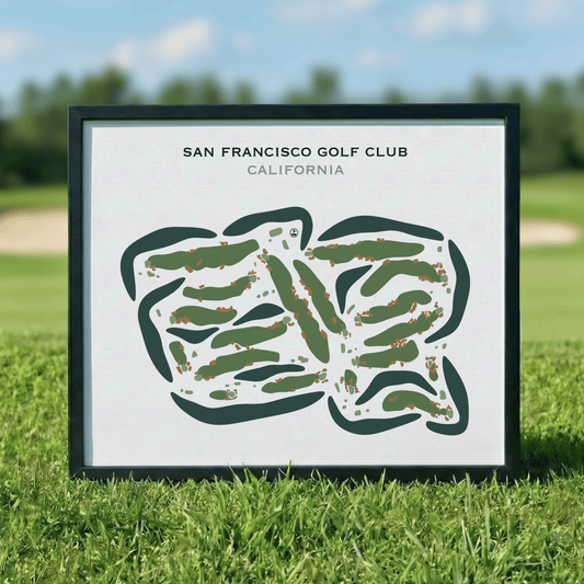 San Francisco Golf Club, California - Printed Golf Courses