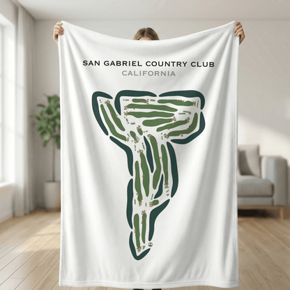 San Gabriel Country Club, California - Printed Golf Courses