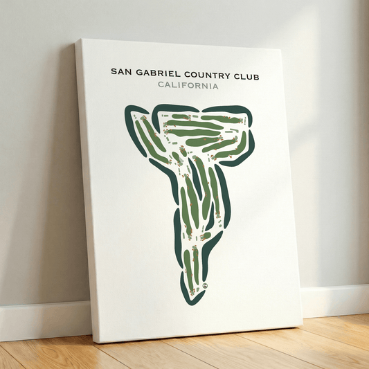 San Gabriel Country Club, California - Printed Golf Courses