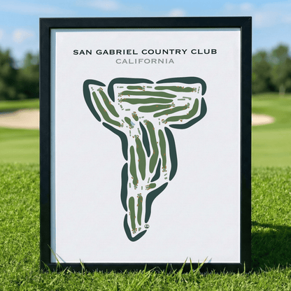 San Gabriel Country Club, California - Printed Golf Courses