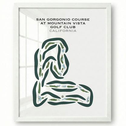 San Gorgonio Course at Mountain Vista Golf Club, California - Printed Golf Courses