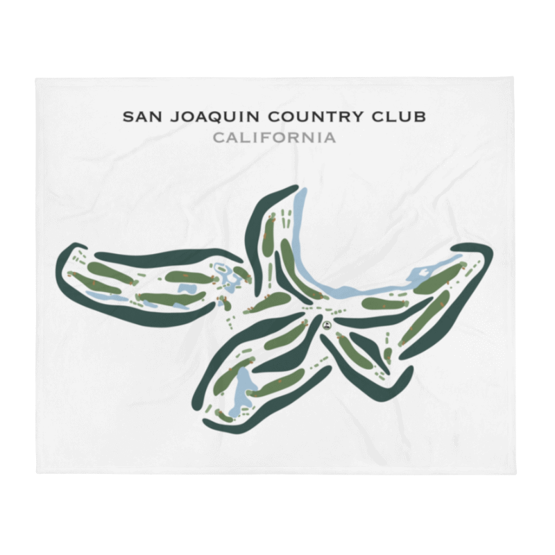 San Joaquin Country Club, California - Printed Golf Courses