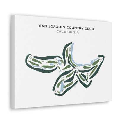 San Joaquin Country Club, California - Printed Golf Courses