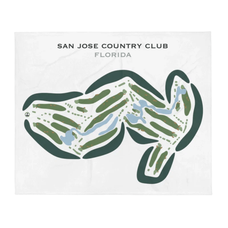 San Jose Country Club, Florida - Printed Golf Courses