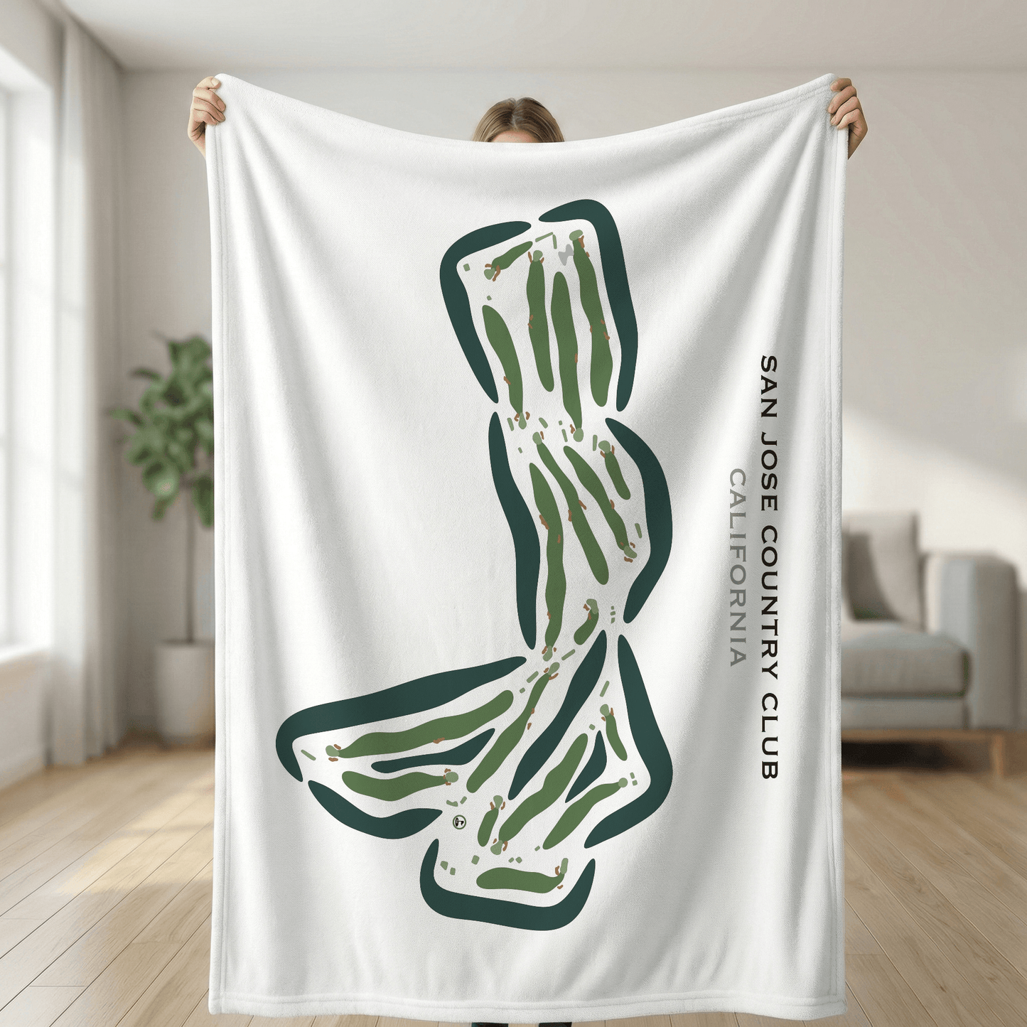 San Jose Country Club, California - Printed Golf Courses