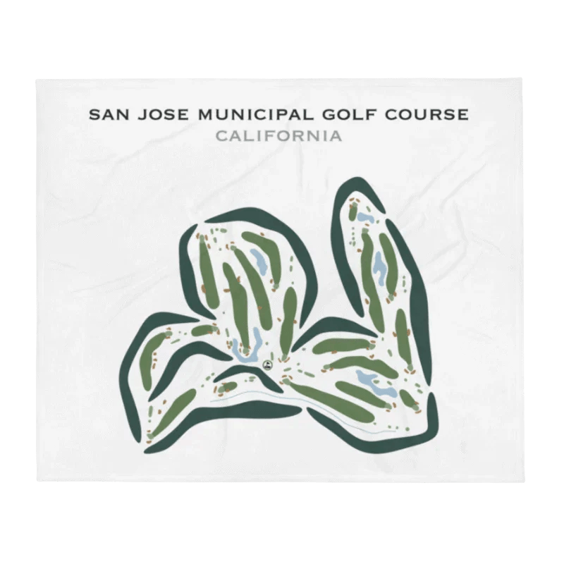 San Jose Municipal Golf Course, California - Printed Golf Courses
