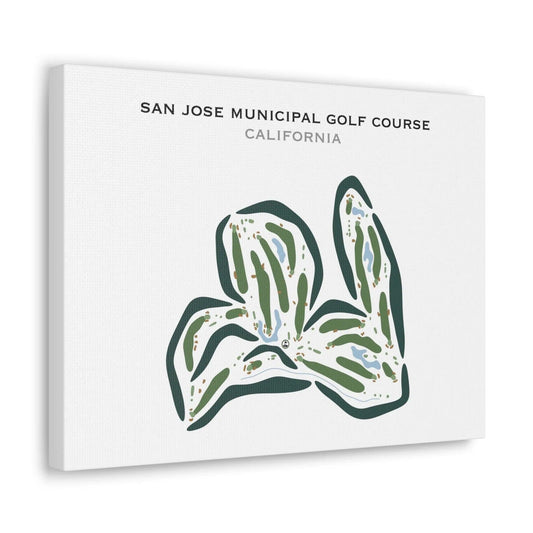 San Jose Municipal Golf Course, California - Printed Golf Courses