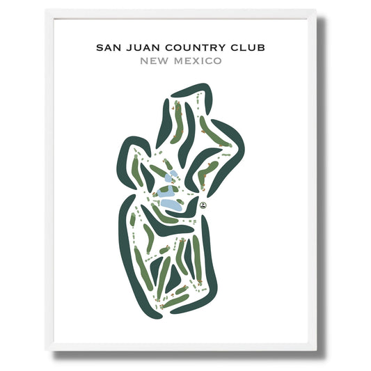 San Juan Country Club, New Mexico - Printed Golf Courses