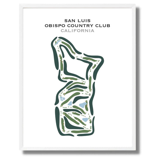 San Luis Obispo Country Club, California - Printed Golf Course