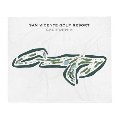 San Vicente Golf Resort, California - Printed Golf Courses
