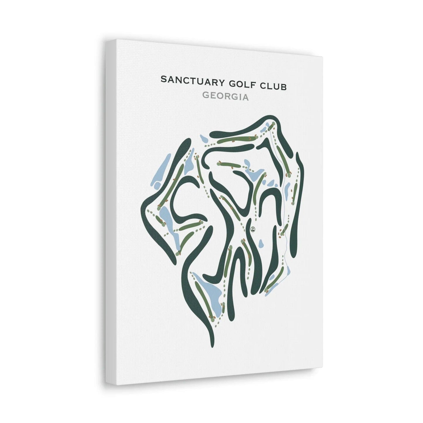 Sanctuary Golf Club, Georgia - Printed Golf Courses