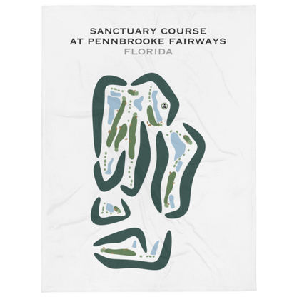 Sanctuary Course at Pennbrooke Fairways, Florida - Printed Golf Courses