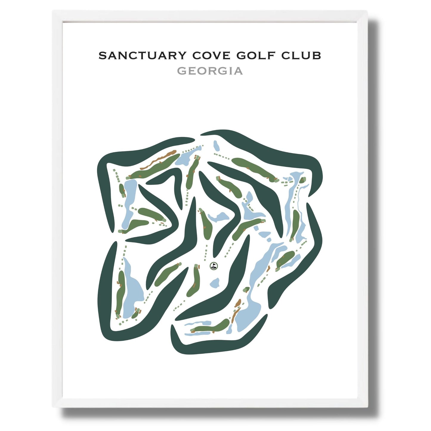 Sanctuary Cove Golf Club, Georgia - Printed Golf Courses