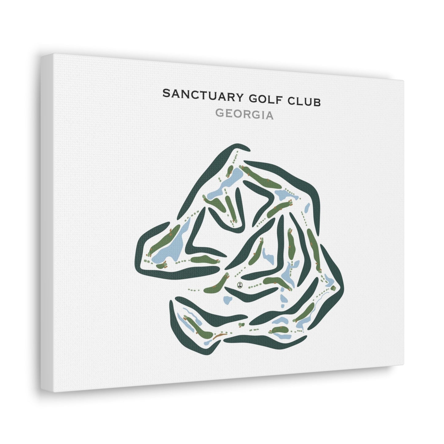 Sanctuary Golf Club, Georgia (Landscape) - Printed Golf Courses