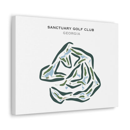 Sanctuary Golf Club, Georgia (Landscape) - Printed Golf Courses