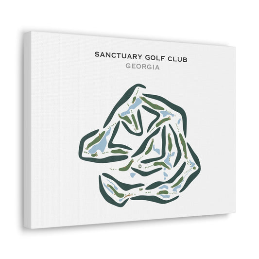 Sanctuary Golf Club, Georgia (Landscape) - Printed Golf Courses