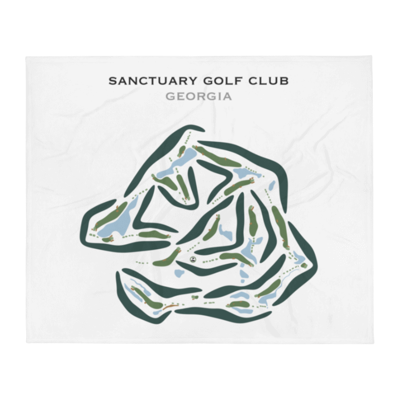 Sanctuary Golf Club, Georgia (Landscape) - Printed Golf Courses