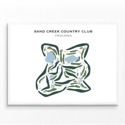 Sand Creek Country Club, Indiana - Printed Golf Courses