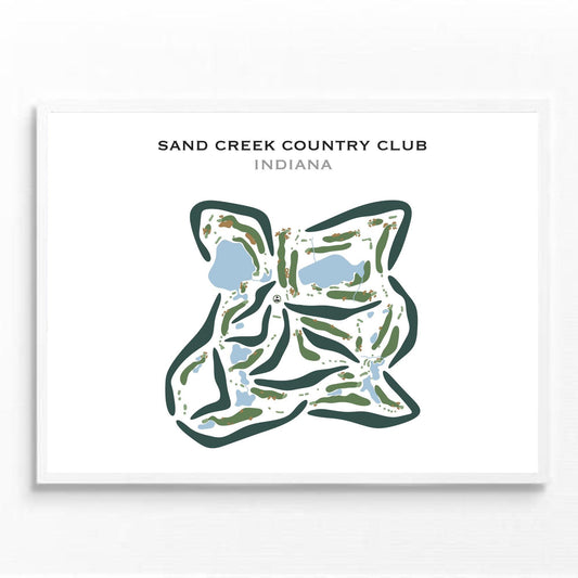 Sand Creek Country Club, Indiana - Printed Golf Courses