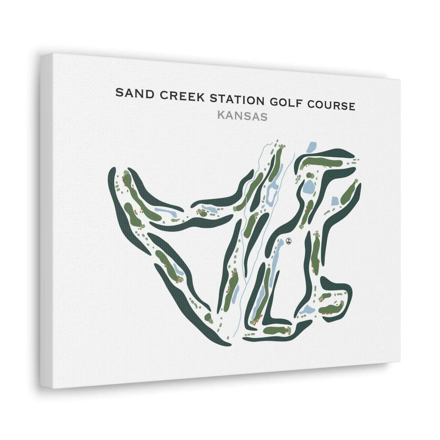Sand Creek Station Golf Course, Kansas - Printed Golf Course