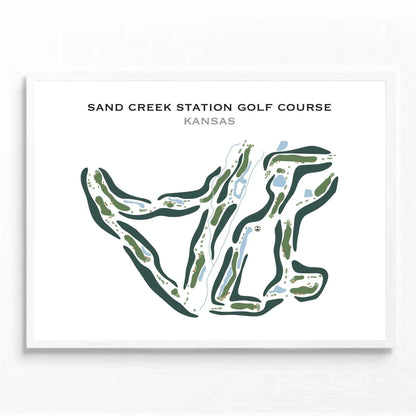 Sand Creek Station Golf Course, Kansas - Printed Golf Course