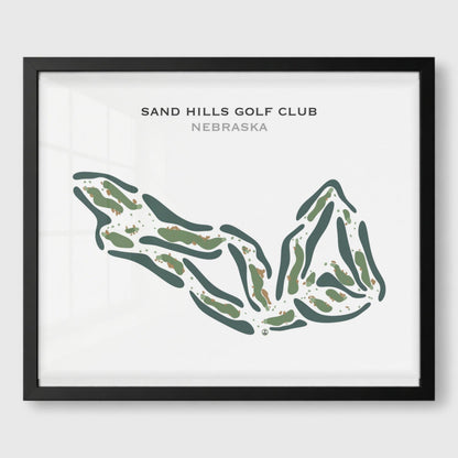 Sand Hills Golf Club, Nebraska - Printed Golf Course
