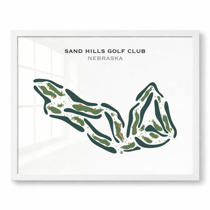 Sand Hills Golf Club, Nebraska - Printed Golf Course