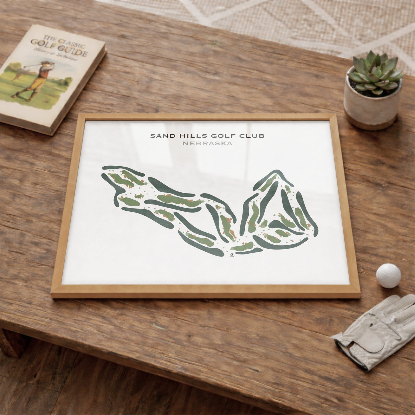 Sand Hills Golf Club, Nebraska - Printed Golf Course