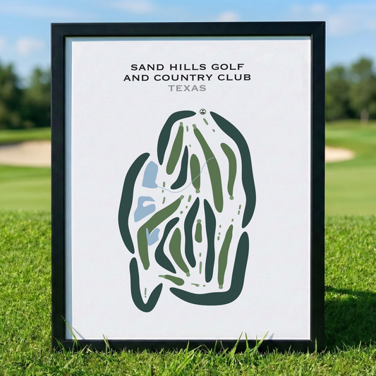 Sand Hills Golf & Country Club, Texas - Printed Golf Courses