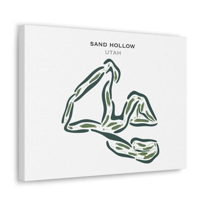 Sand Hollow Resort Golf Course, Hurricane Utah - Printed Golf Courses