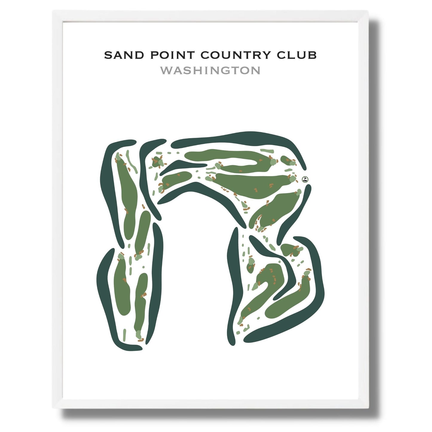 Sand Point Country Club, Washington - Printed Golf Courses