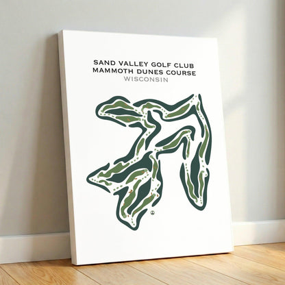 Sand Valley Golf Club Mammoth Dunes Course, Wisconsin - Printed Golf Courses