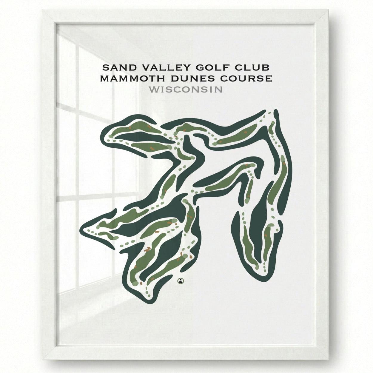 Sand Valley Golf Club Mammoth Dunes Course, Wisconsin - Printed Golf Courses