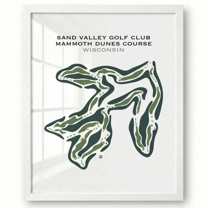 Sand Valley Golf Club Mammoth Dunes Course, Wisconsin - Printed Golf Courses