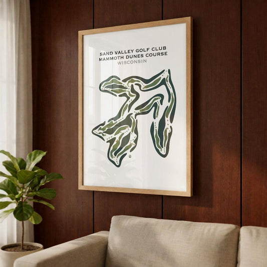 Sand Valley Golf Club Mammoth Dunes Course, Wisconsin - Printed Golf Courses
