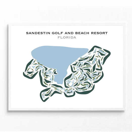 Sandestin Golf and Beach Resort, Florida - Printed Golf Courses